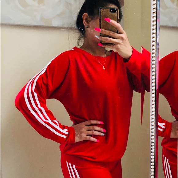 Stripped sweatshirt Pants sport Set - Picture 7 of 8